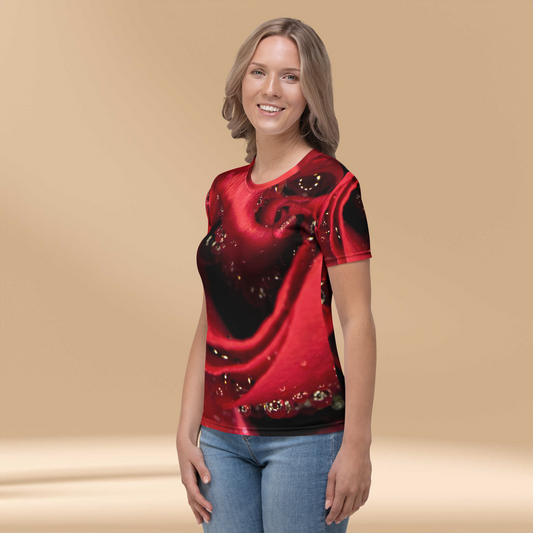 T-Shirt for Women 'Red Rose' - Hope Collection image 0