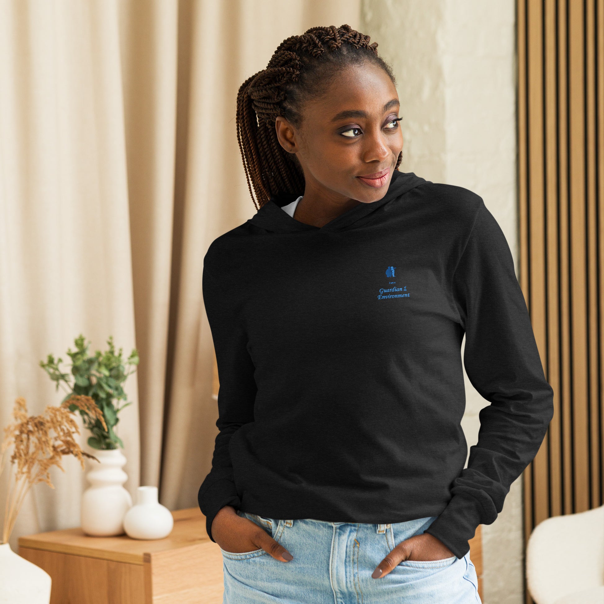 Hooded long-sleeve Tee for Women "Guardians of the Environment" image 0