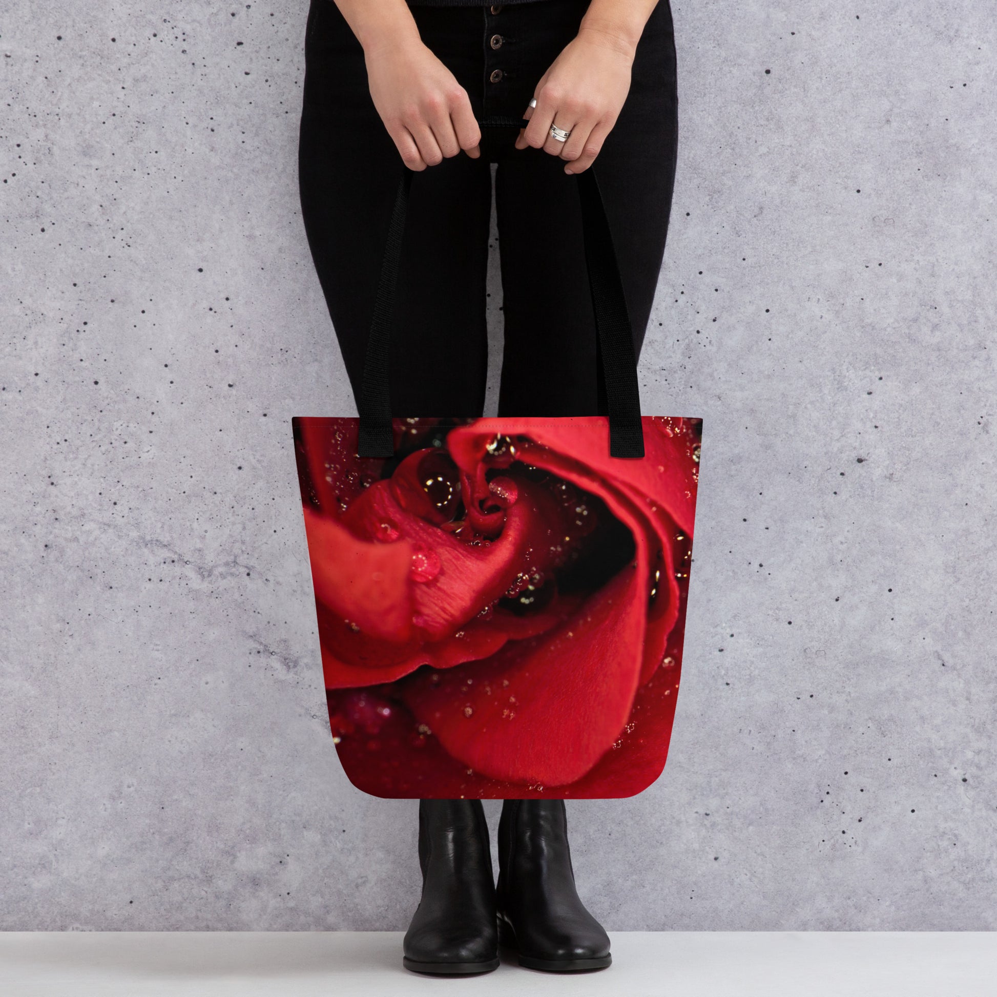 Tote Bag 'Red Rose' - Hope Collection image 1