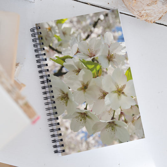 Spiral notebook White Cherry Blossom
